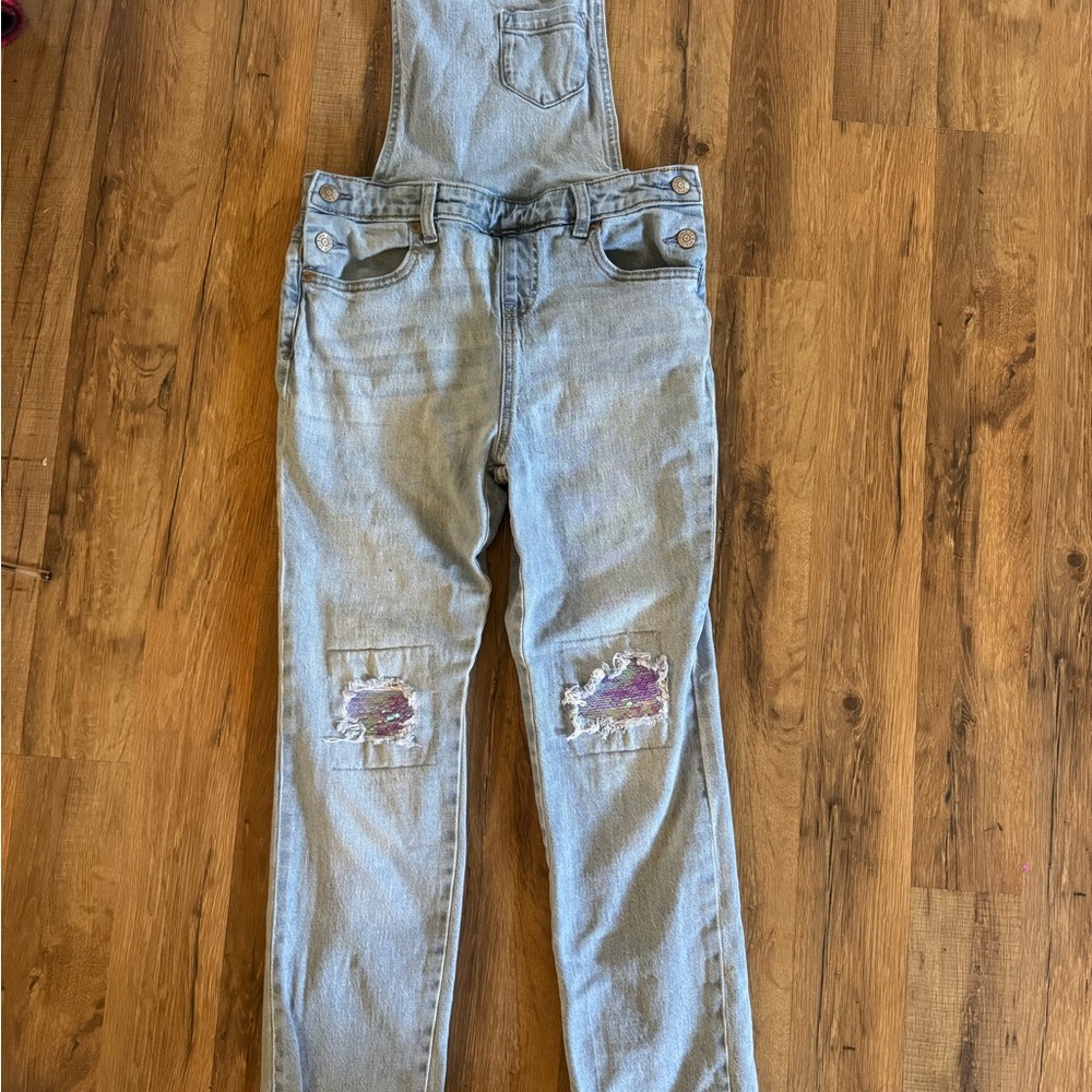 Cat & Jack Light Blue Denim Overalls